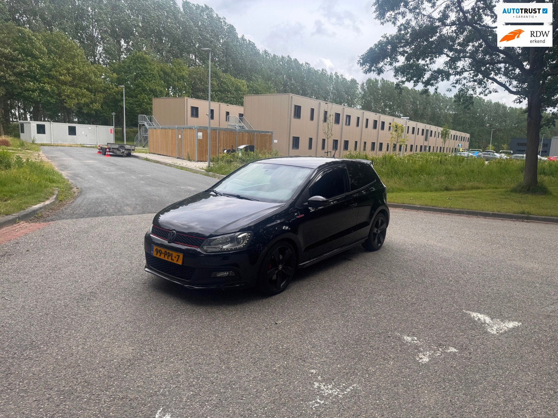 Volkswagen Polo 1.4 TSI GTI Clima.NaviAutomaat, Auto's, Euro 5, 4 cilinders, Zwart, Origineel Nederlands