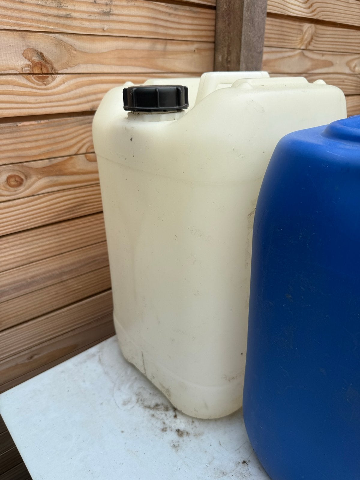 Witte jerrycan voor wateropslag, Ophalen of Verzenden, Gebruikt