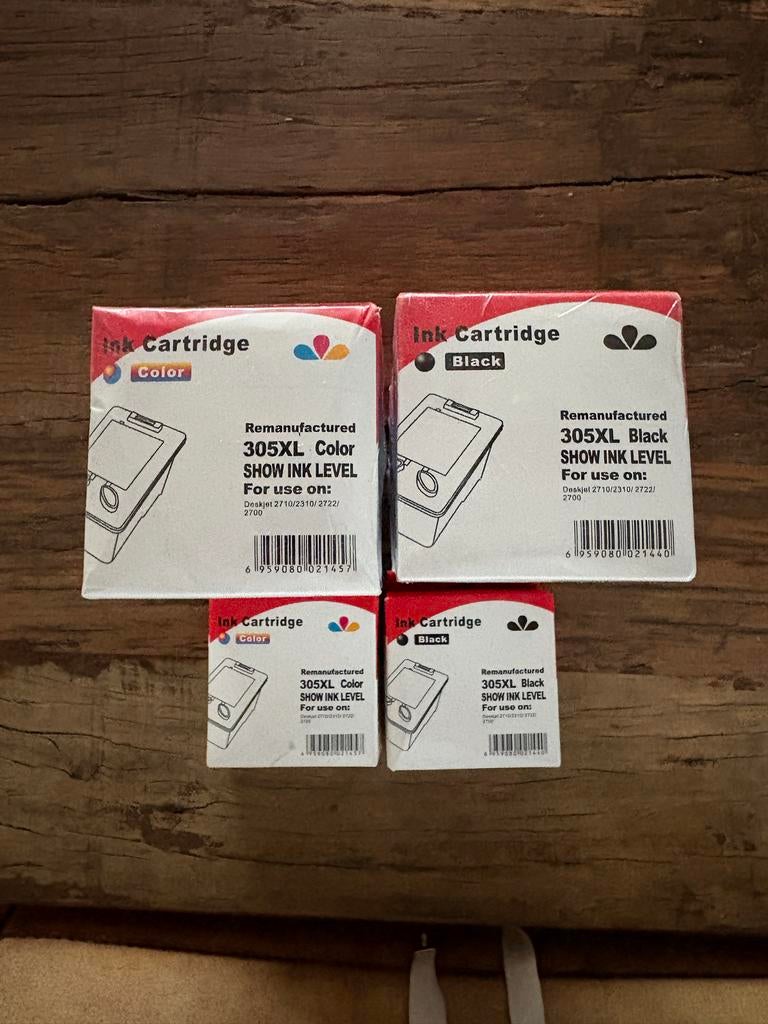 Remanufactured 305XL Inktcartridges voor HP Deskjet, Ophalen of Verzenden, Nieuw, Cartridge
