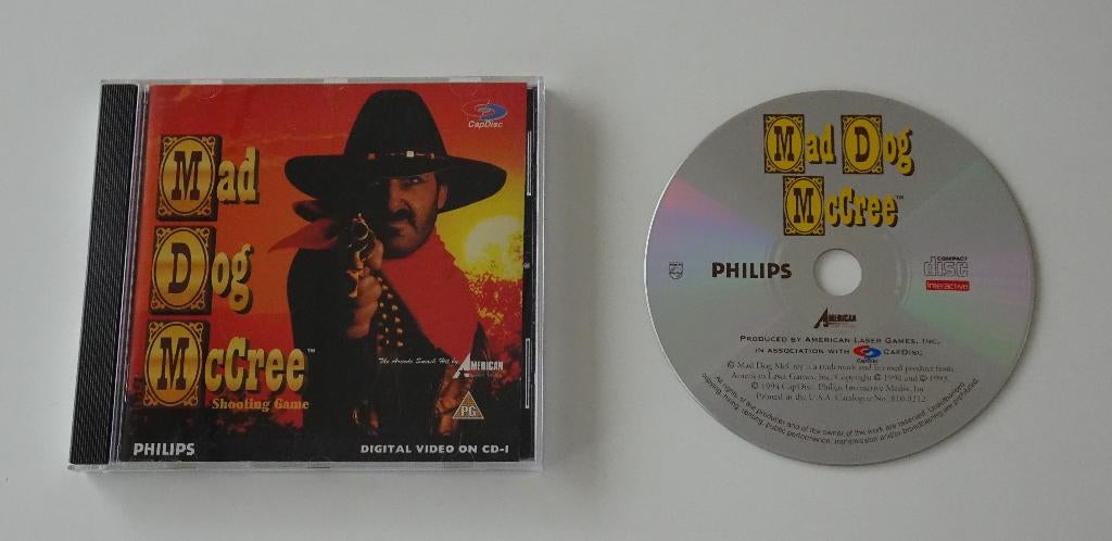 Mad Dog McCree compleet voor Philips CD-i, Spelcomputers en Games, 1 speler, Ophalen, Zo goed als nieuw, Vanaf 3 jaar