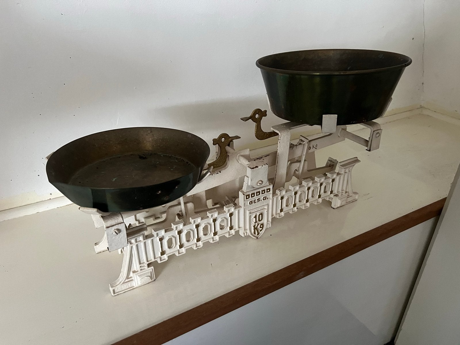 Antieke keukenweegschaal - 10 kg, Ophalen