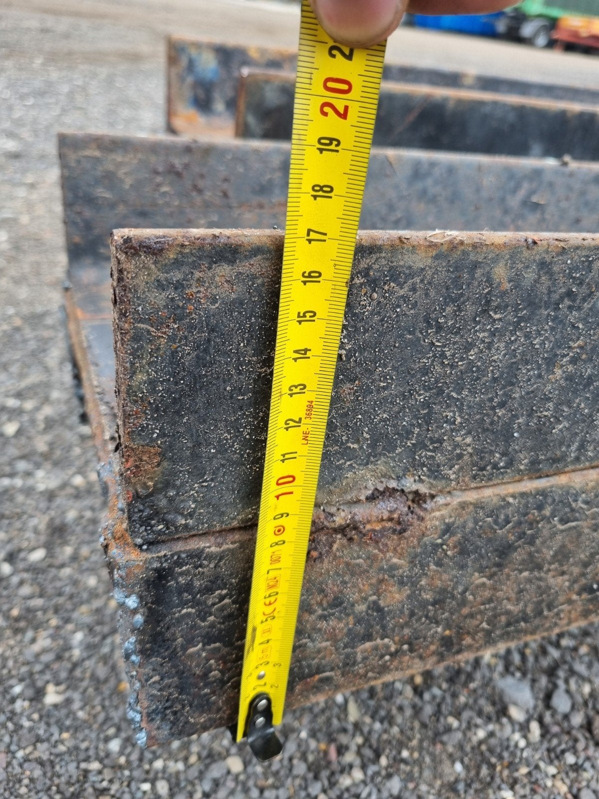 2x UNP 240mm x 4500mm gelast tot H-balk 170x240mm, Ophalen, Gebruikt, IJzer