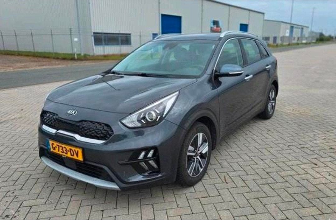Kia Niro 1.6 GDi Hybrid 141pk Dct6 2019 Grijs, Parkeersensor, 1580 cc, Origineel Nederlands, 75 €/maand