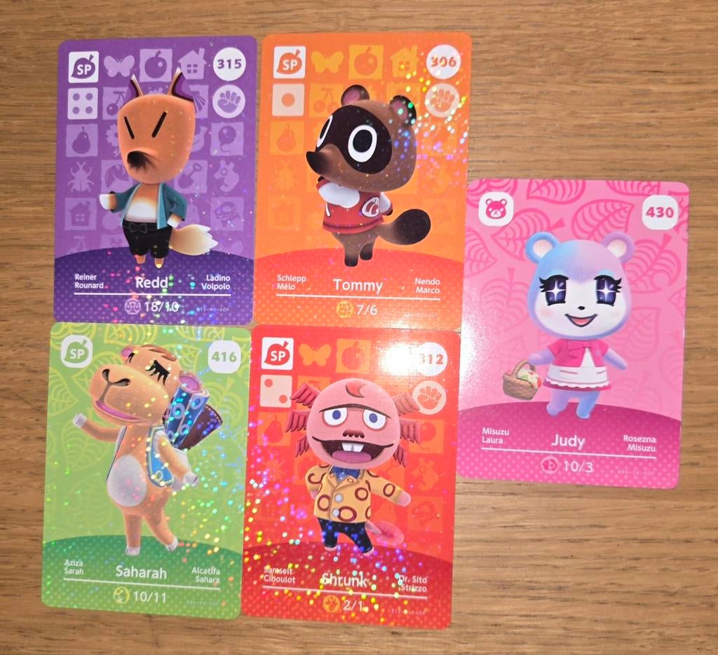 Animal Crossing amiibo kaarten set, Ophalen of Verzenden, Gebruikt, Meerdere kaarten