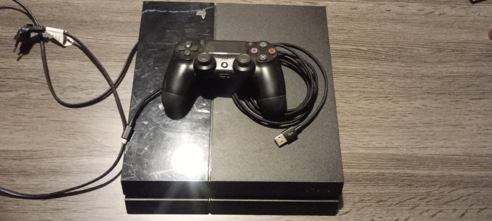PS4 Slim 500 GB met controller en 2 games, Ophalen of Verzenden, Met 1 controller, Slim, 500 GB
