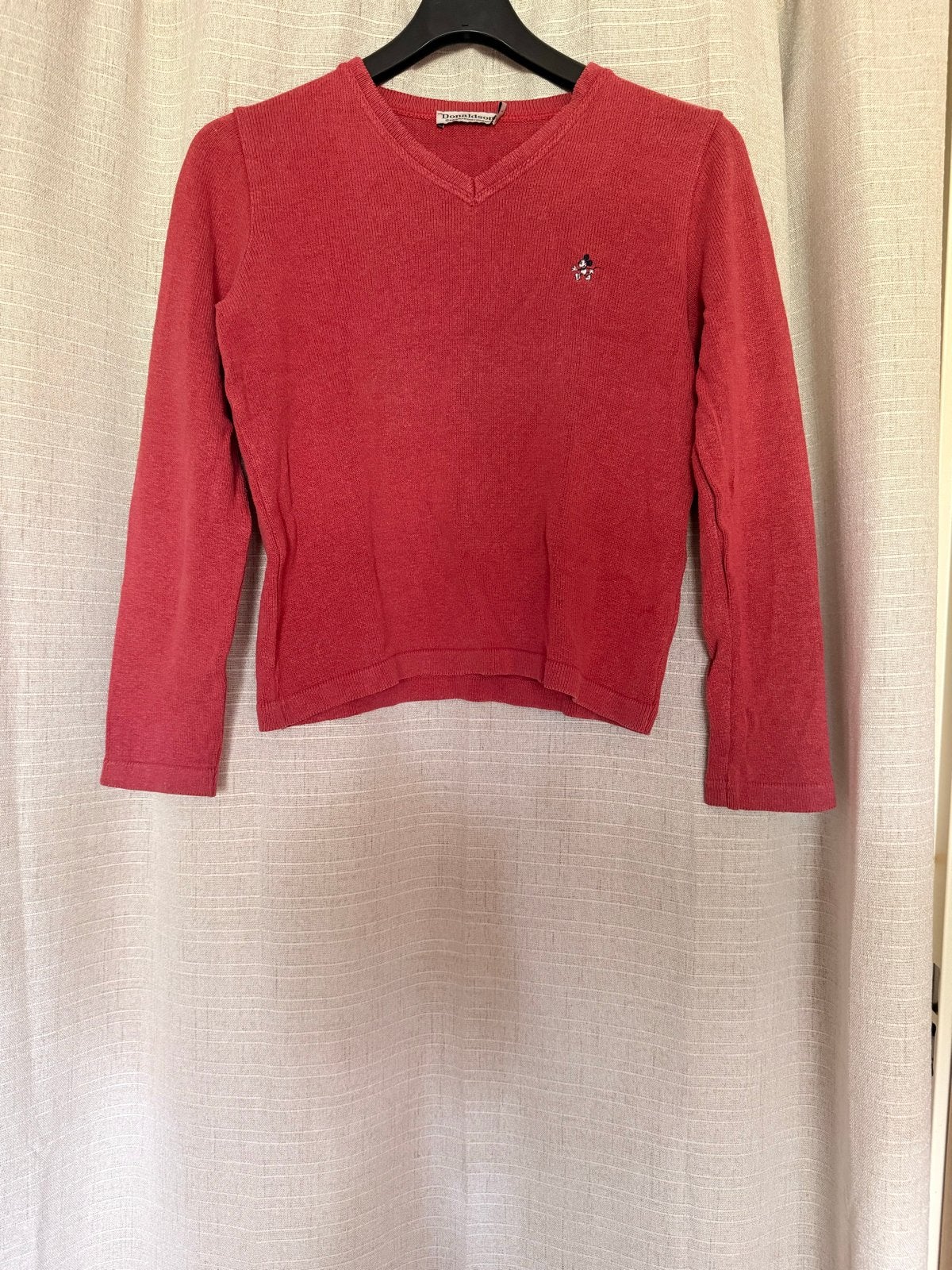 Donaldson Mickey Mouse trui rood maat L, Ophalen of Verzenden, Zo goed als nieuw, Maat 42/44 (L), Rood