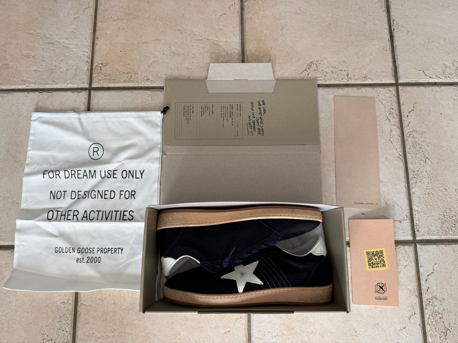 Golden Goose Ball Star donkerblauw maat 44, Ophalen of Verzenden, Zo goed als nieuw, Blauw, Sneakers of Gympen