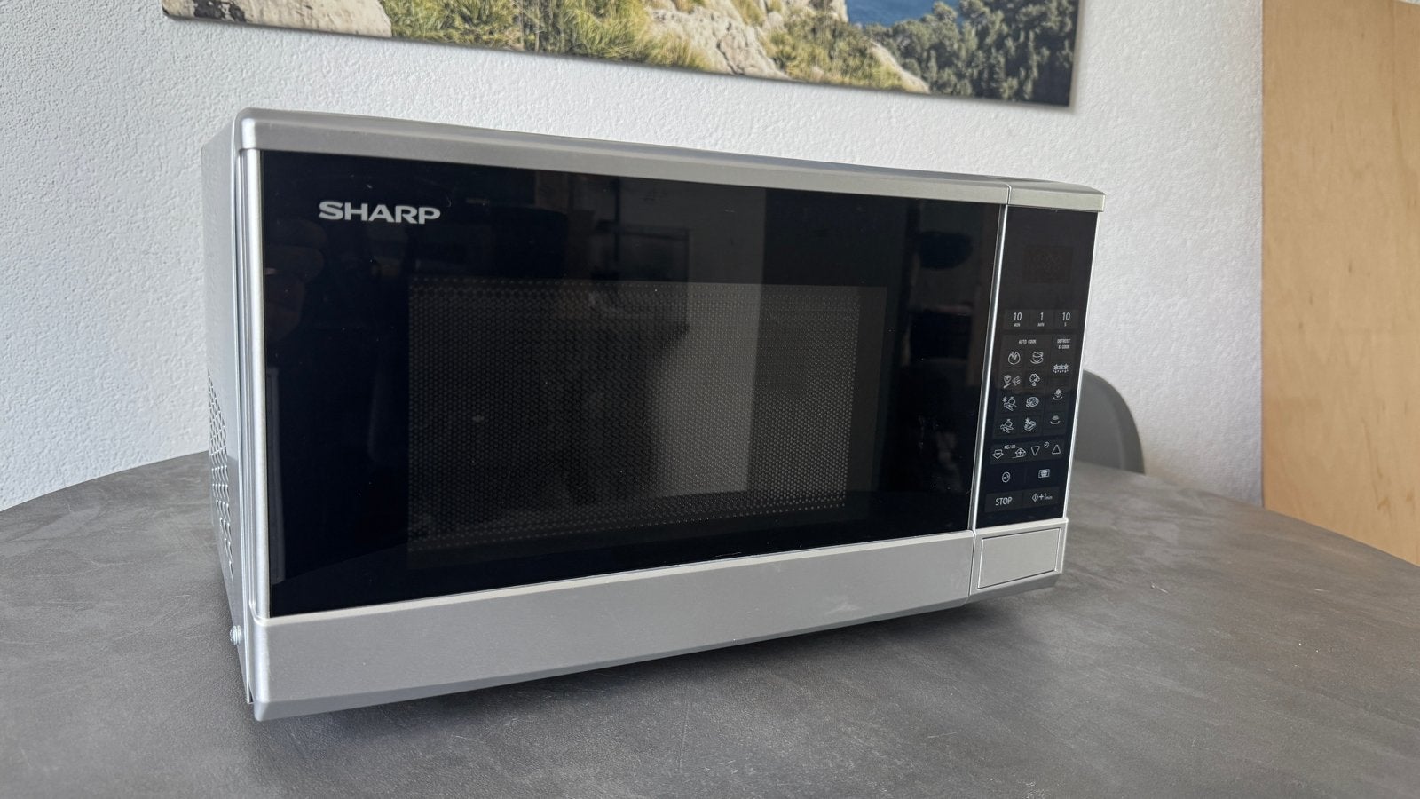 Sharp Magnetron - Zo goed als nieuw, Witgoed en Apparatuur, Ophalen, Draaiplateau, Magnetron, Zo goed als nieuw