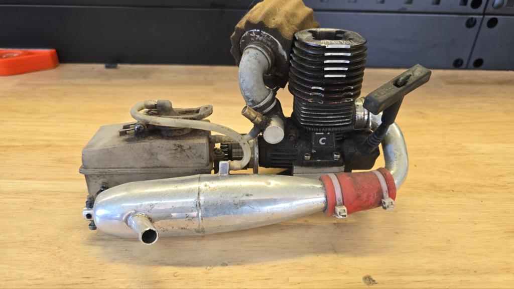 Graupner Nitro Bull motor 28 4.8cc big block, Ophalen of Verzenden, Nitro, Auto offroad