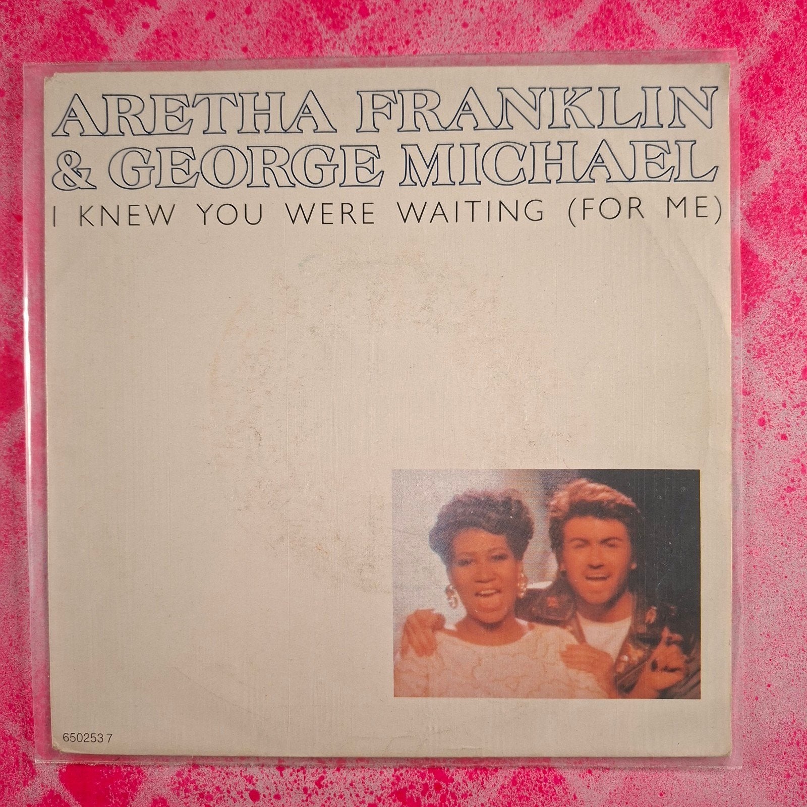 George Michael Aretha Franklin I knew you were waiting singl, Gebruikt, 7 inch, Pop, Overige typen
