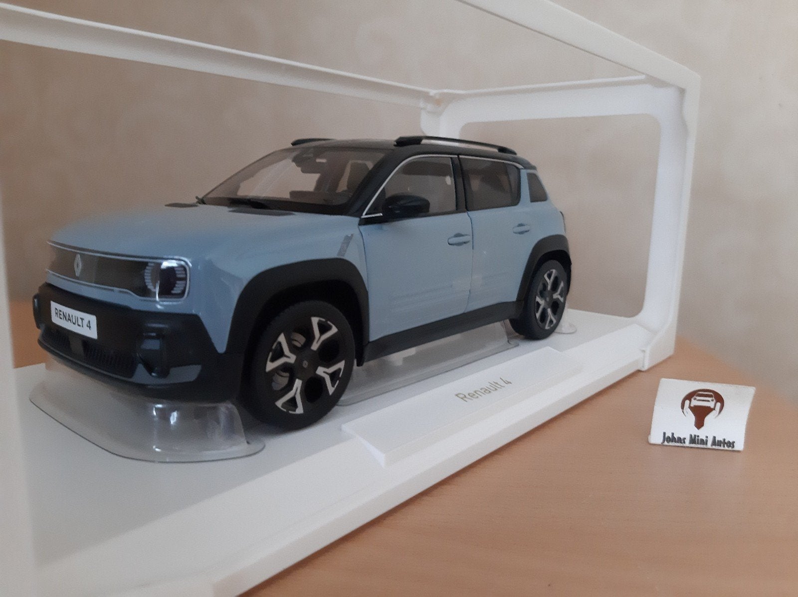 Renault 4 E-Tech 100% Electric 2025 Cloud Blue Norev 1:18, Auto, Norev, Ophalen of Verzenden, Norev