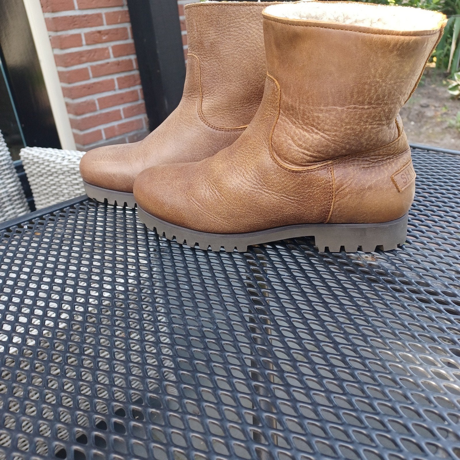 Bruine cognac Shabbies laarsjes - onpaar, Ophalen of Verzenden, Bruin