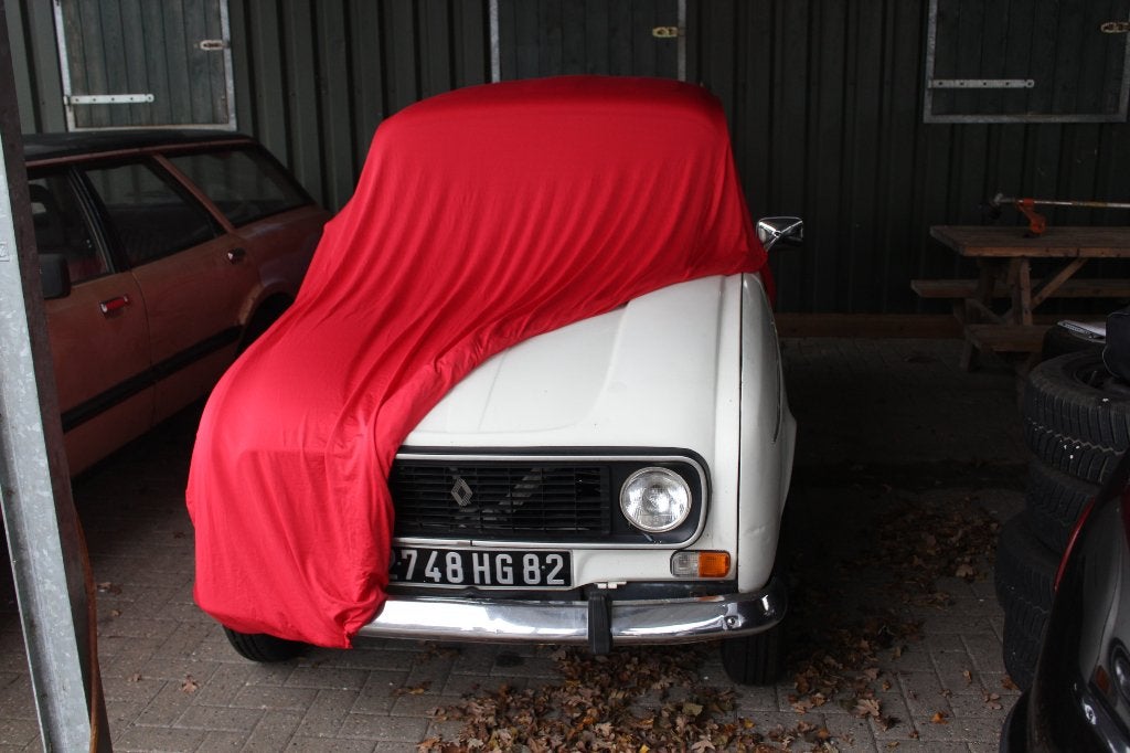 Renault 4 indoor autohoes rood - zwarte Renault-logo-opdruk, Parijs 1, Zo goed als nieuw, Op maat, Renault