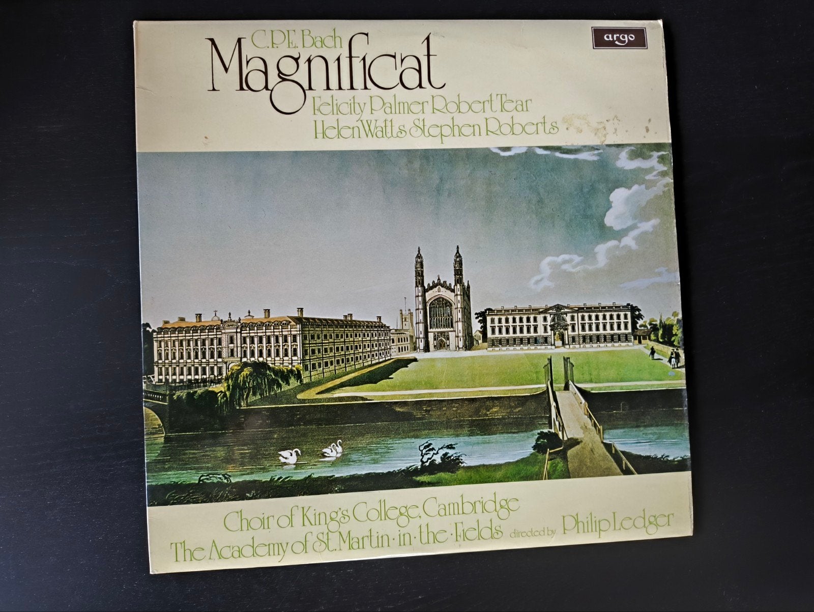 C.P.E. bach Magnificat Felicity palmer Robert tear lp, Ophalen of Verzenden, Zo goed als nieuw