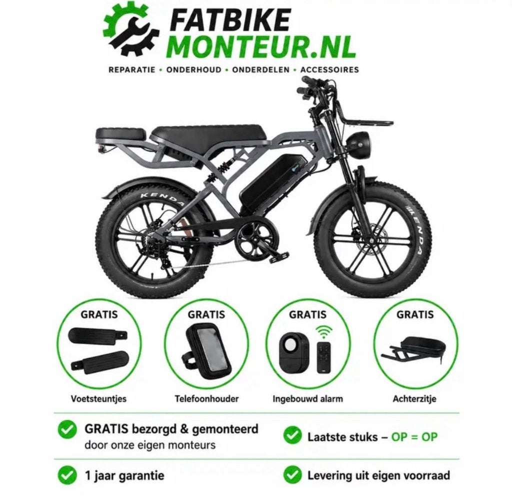 Fatbike QM Wheel V20 Pro – Matt Dark Grey Full option, Verzenden, Nieuw