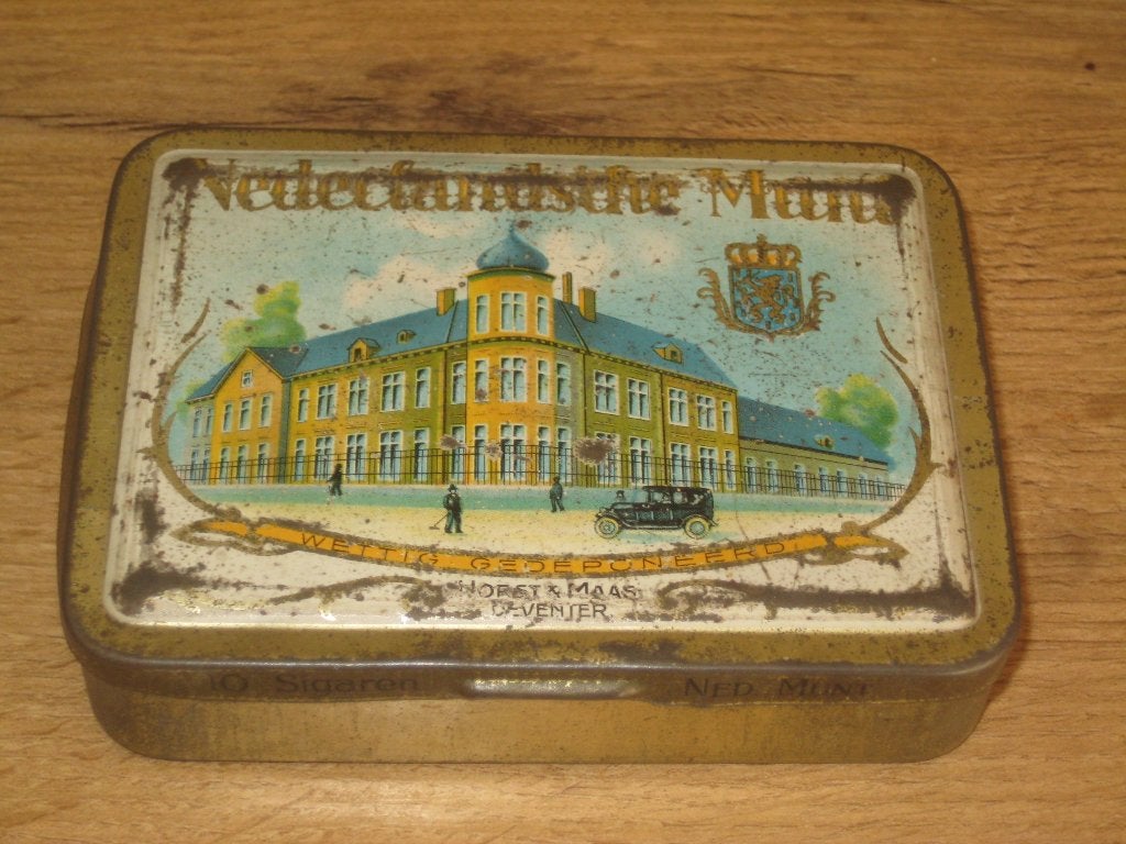 blikje sigaren nederlandsche munt horst & maas deventer, Ophalen of Verzenden, Gebruikt, Overige