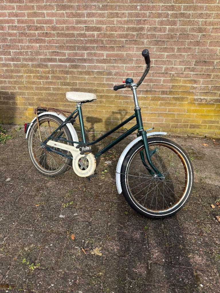 20 inch kinderfiets Donkergroen/wit, Fietsen en Brommers, Ophalen, Gebruikt, 20 inch of meer