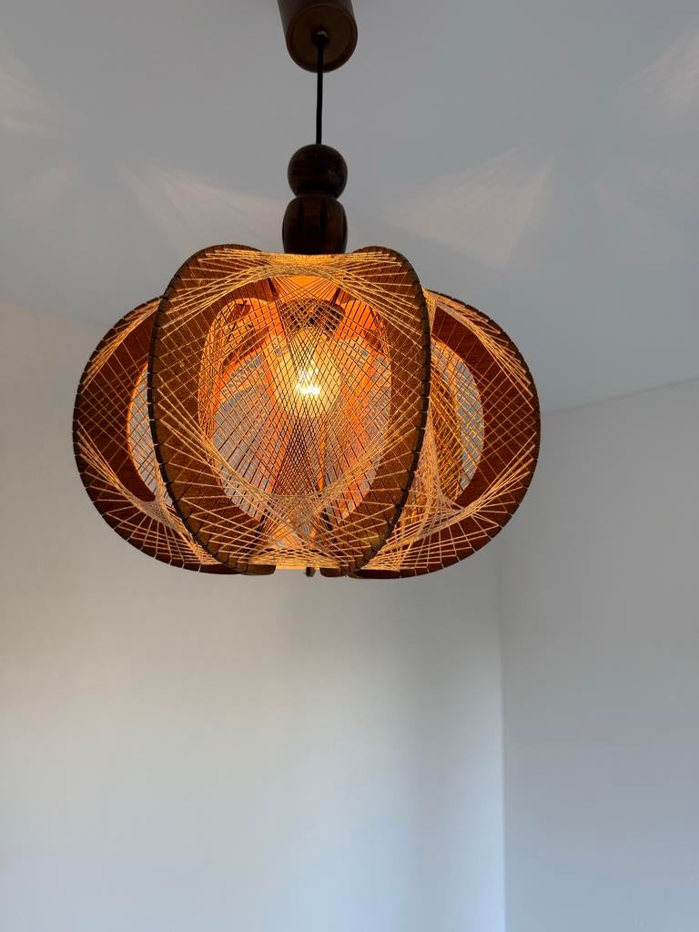 Plafondlamp Marbach Leuchten jaren 70, Ophalen, Gebruikt, Hout