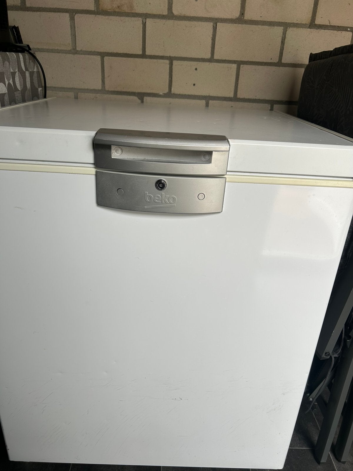 Diepvries, Witgoed en Apparatuur, Vriezers en Diepvrieskisten, Vrieskist, Gebruikt, Ophalen, 85 tot 120 cm