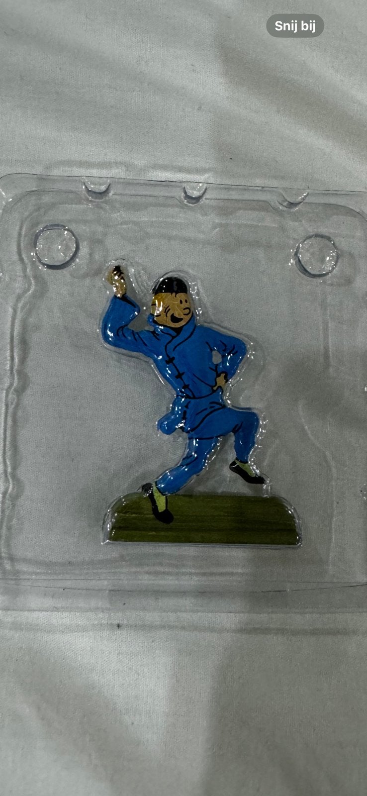 Kuifje figuurtje. Tin. Nieuw in de blister, Ophalen of Verzenden, Kuifje, Zo goed als nieuw, Beeldje of Figuurtje