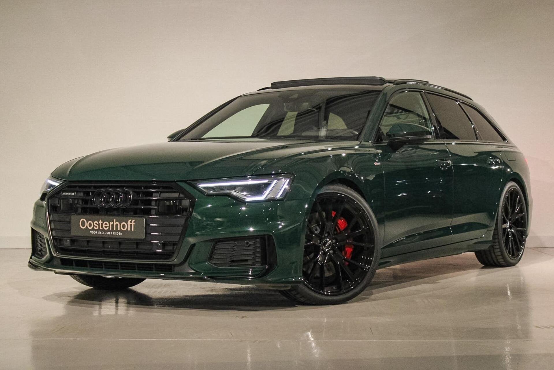 Audi A6 Avant 55 TFSI e quattro Competition RS zetels | PANO, Auto's, Audi, Automaat, Gebruikt, Zwart, 4 cilinders