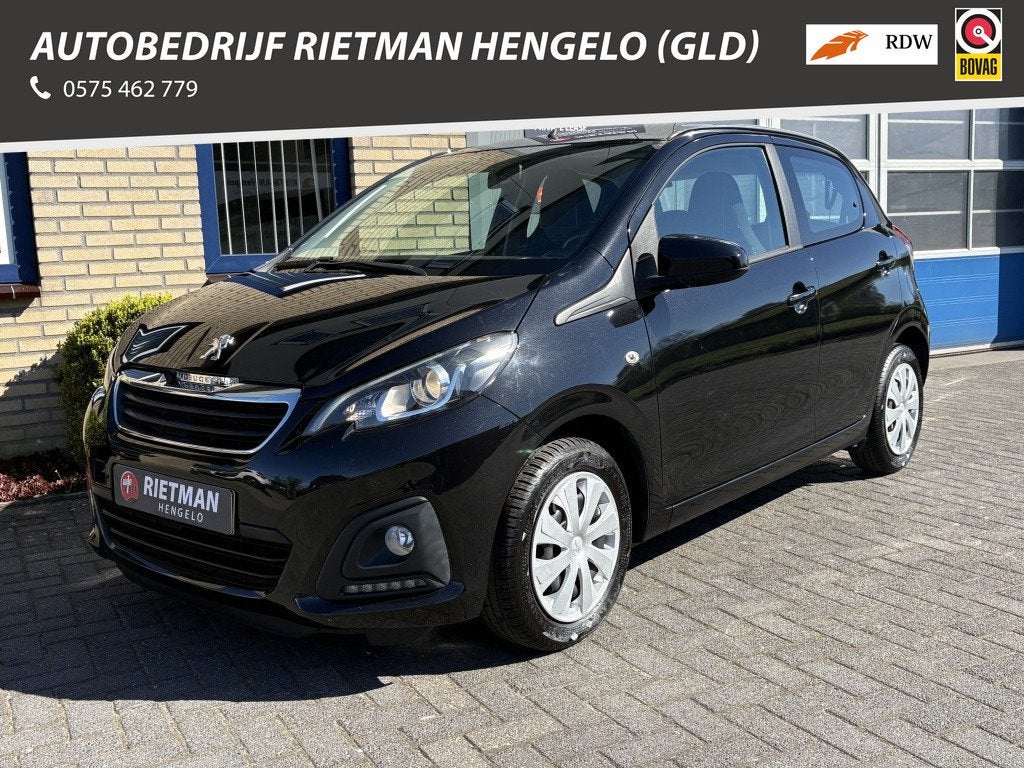 Peugeot 108 1.0 e-VTi Blue Lion BTW-AIRCO-2e EIGENAAR - Alls, Auto's, Gebruikt, Euro 6, 4 stoelen, Zwart