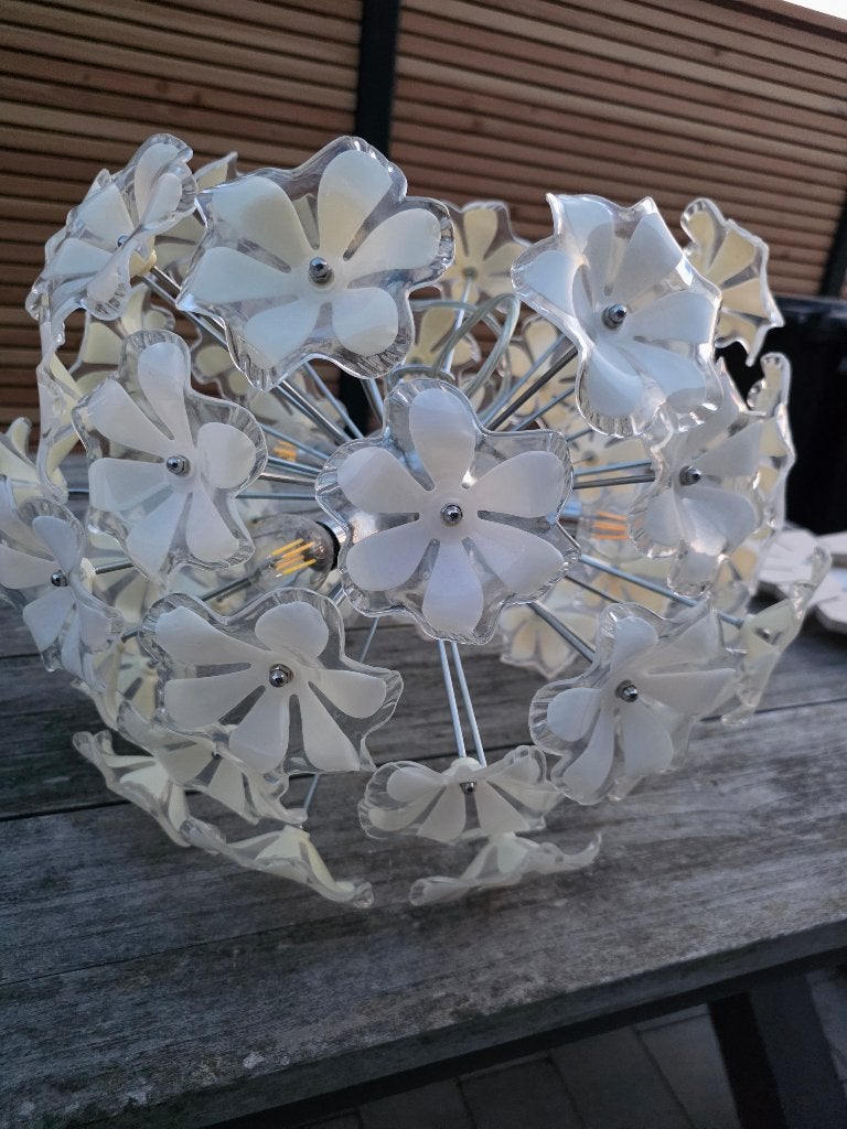 Sfeervolle bloemenlamp, Ophalen, Overige stijlen, Inclusief lichtbron, Hanglamp