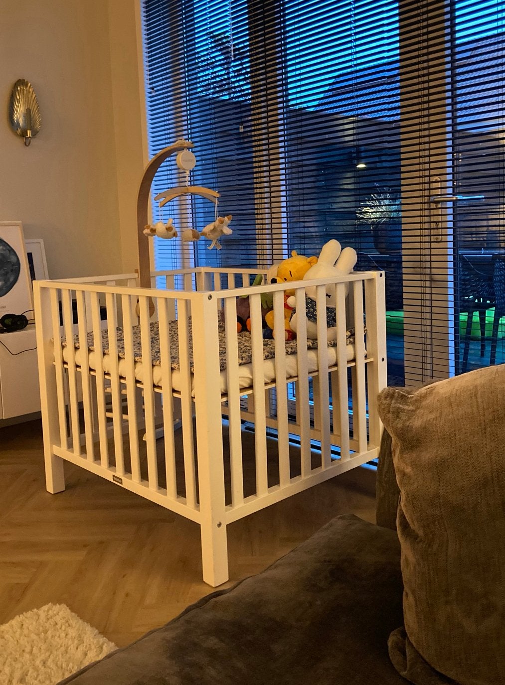Bopita box wit - inclusief matras, Ophalen, Zo goed als nieuw, Ledikant