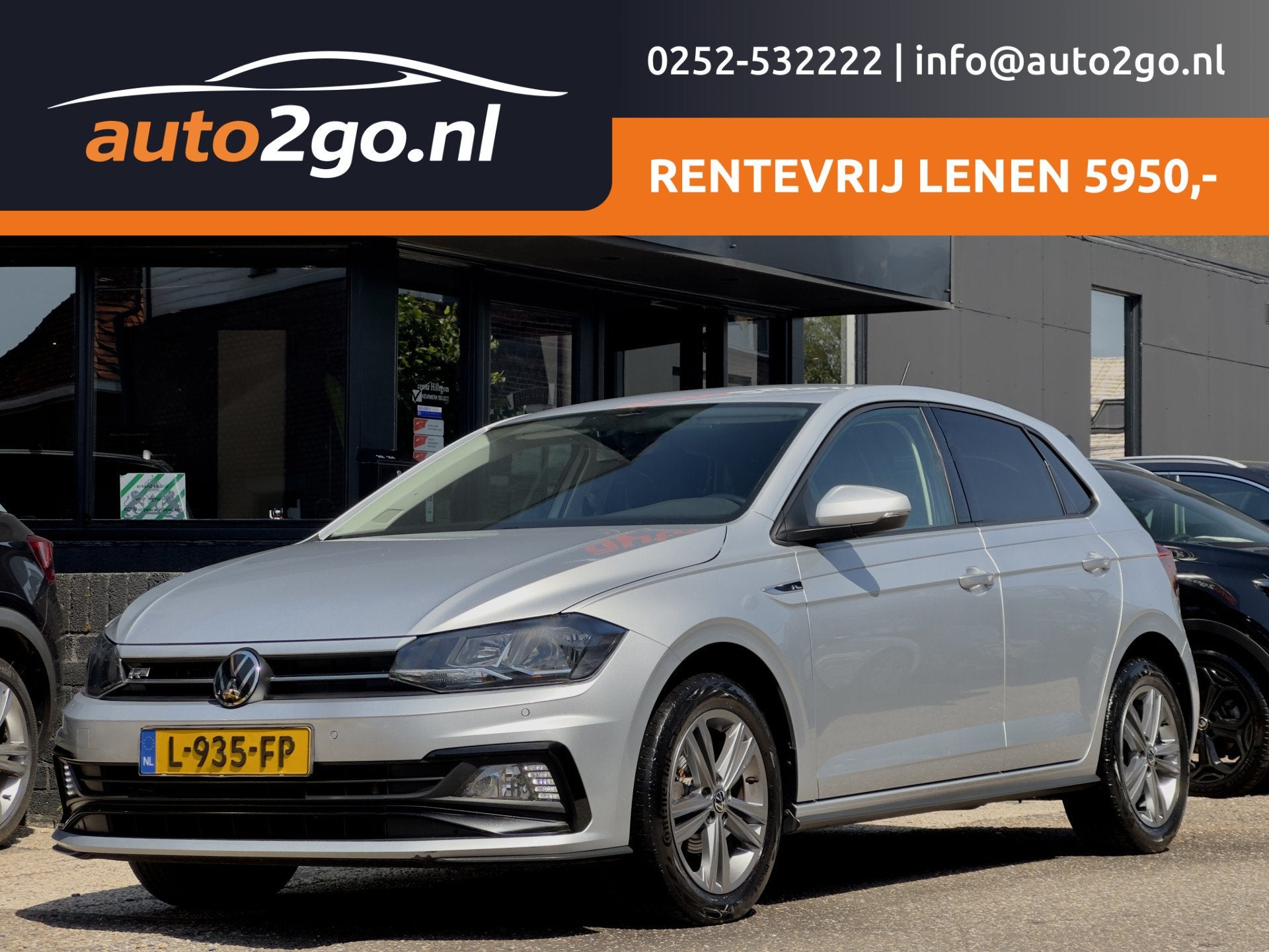 Volkswagen Polo 1.0 TSI AUT7 R-LINE HIGHLINE NAVI DIGI-DASH, Auto's, Gebruikt, Euro 6, 1096 kg, 49 €/maand