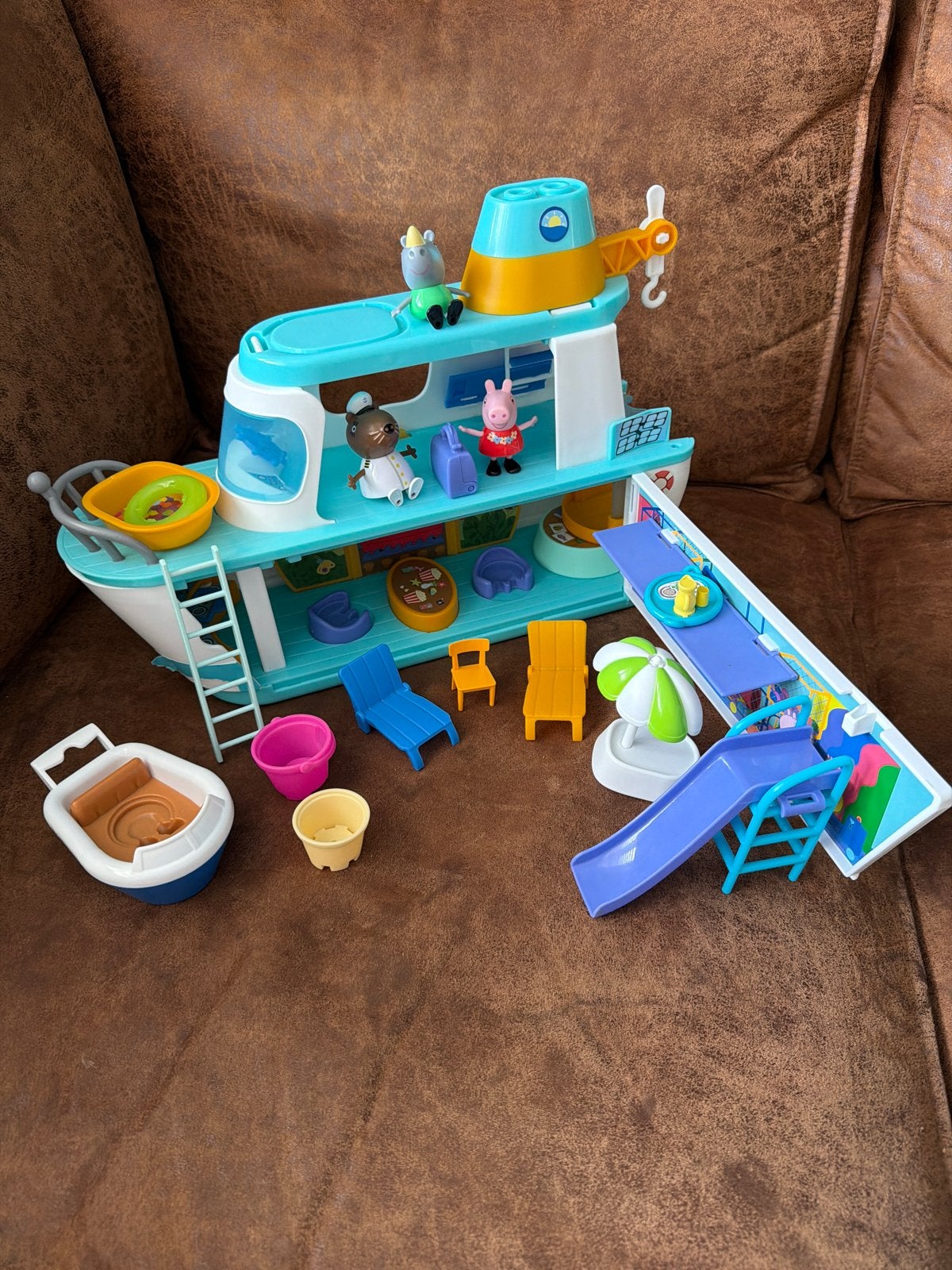 Peppa Pig Cruise Schip Speelset met Accessoires, Kinderen en Baby's, Ophalen, Zo goed als nieuw, Jongen of Meisje