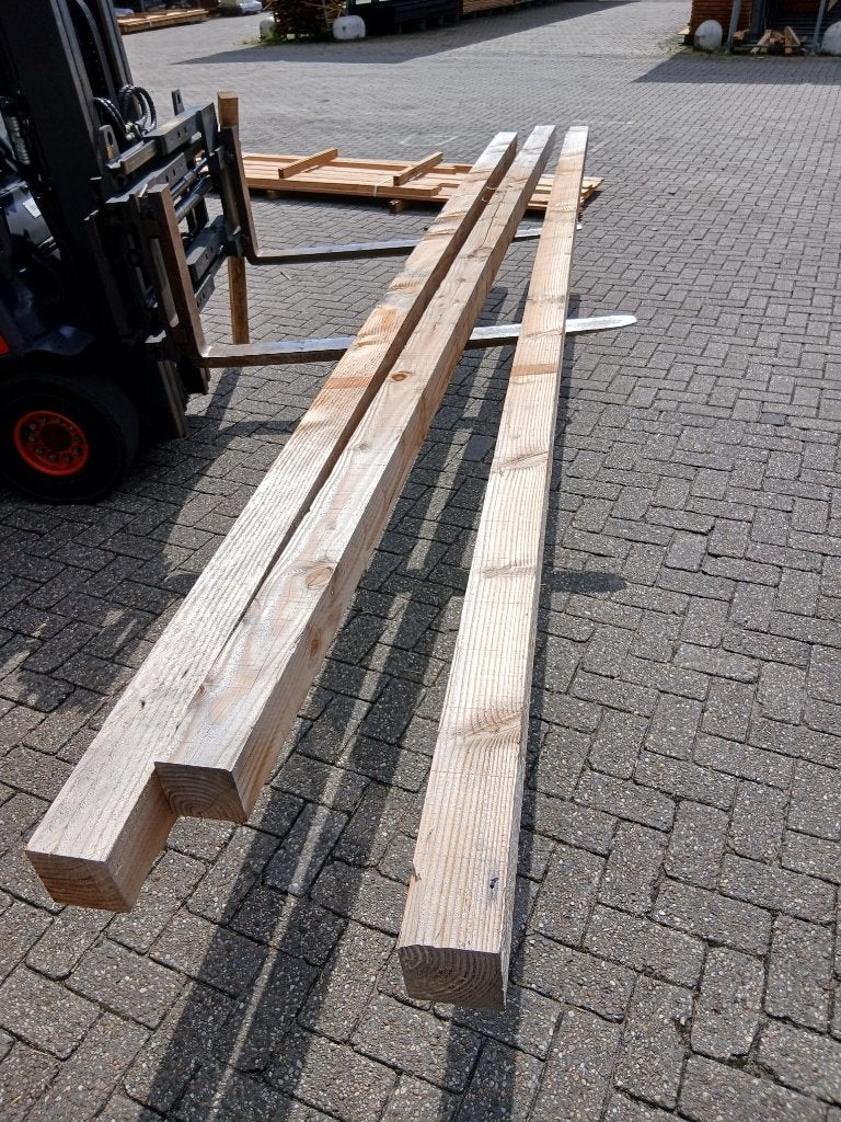 3 Douglas palen 12 x 12x 500cm B-Keus, Tuin en Terras, Ophalen, Zo goed als nieuw, 250 cm of meer, Palen