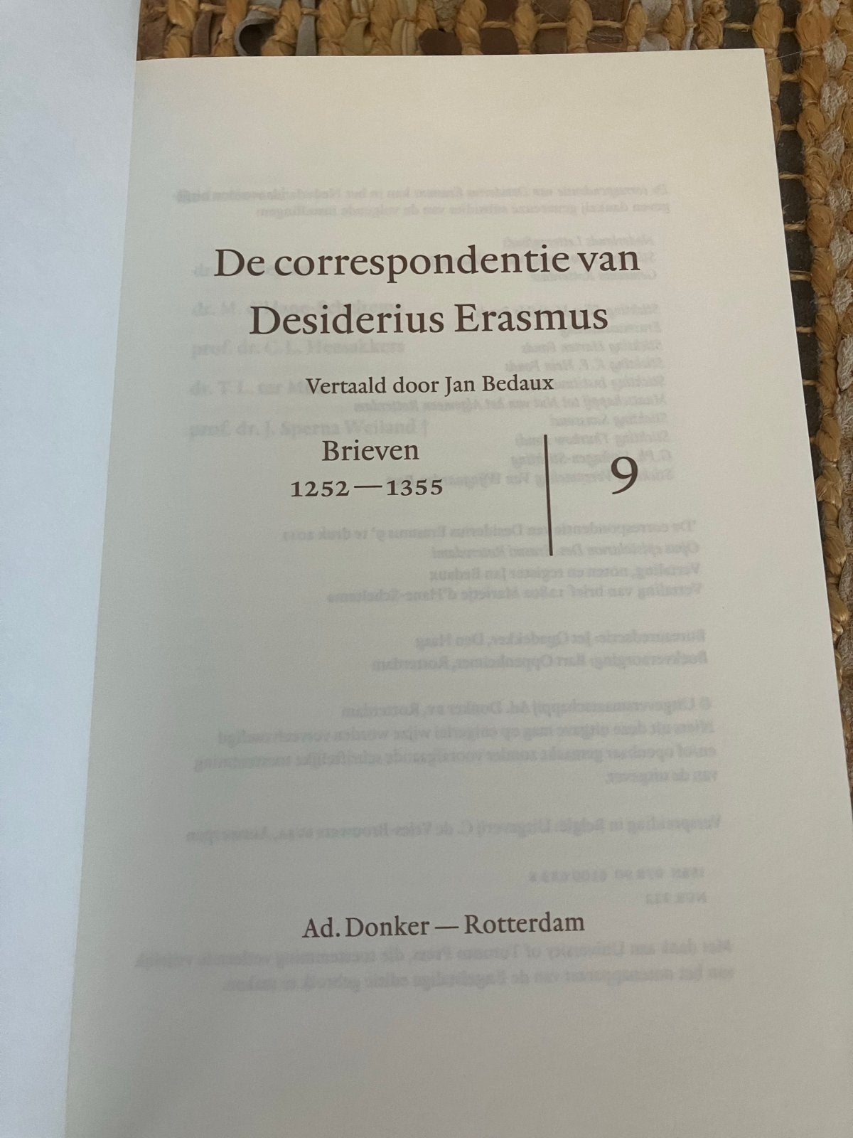 De correspondentie van Desiderius Erasmus - Brieven, Ophalen of Verzenden, Zo goed als nieuw, Nederland