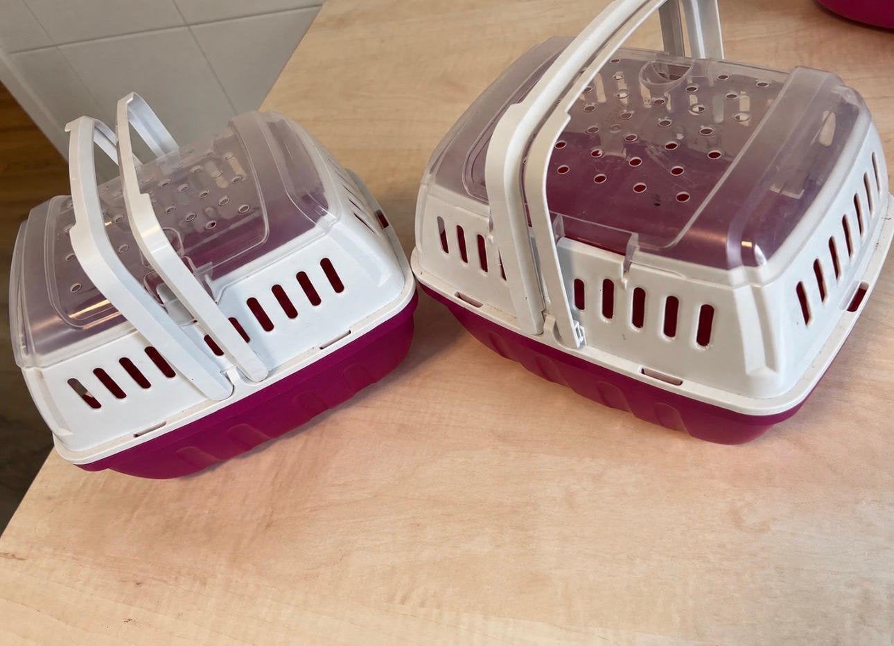 2 hamster vervoerboxjes, Ophalen, Zo goed als nieuw