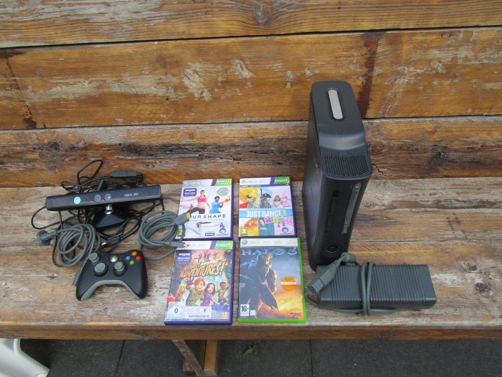 Xbox 360 met spellen, Spelcomputers en Games, Spelcomputers | Xbox 360, Gebruikt, 360 Elite of Super Elite, Met games, Ophalen of Verzenden