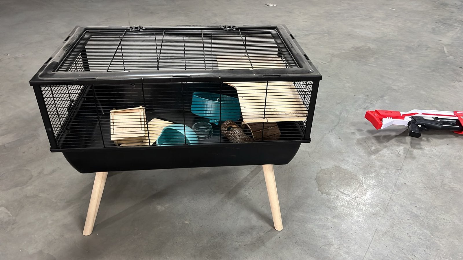 Hamster kooi, Dieren en Toebehoren, Kooi, Minder dan 75 cm, Zo goed als nieuw, Hamster