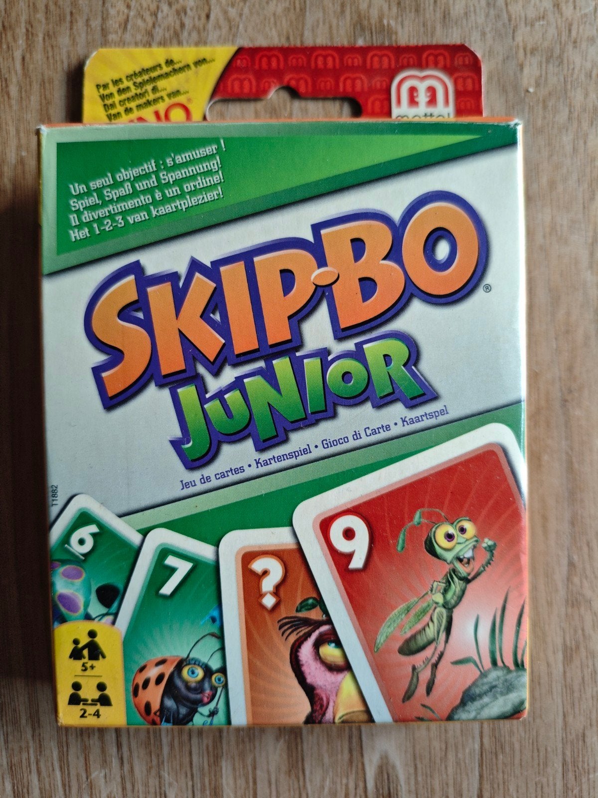 Skip-Bo Junior Kaartspel voor Kinderen, Hobby en Vrije tijd, Drie of vier spelers, Ophalen, Gebruikt, Mattel