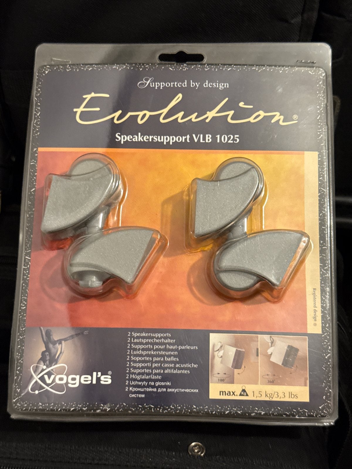 Vogel's Evolution VLB 1025 Speakersteunen - Nieuw, Inclusief muurbeugels, Nieuw, Minder dan 60 watt, Boekenplank luidspreker
