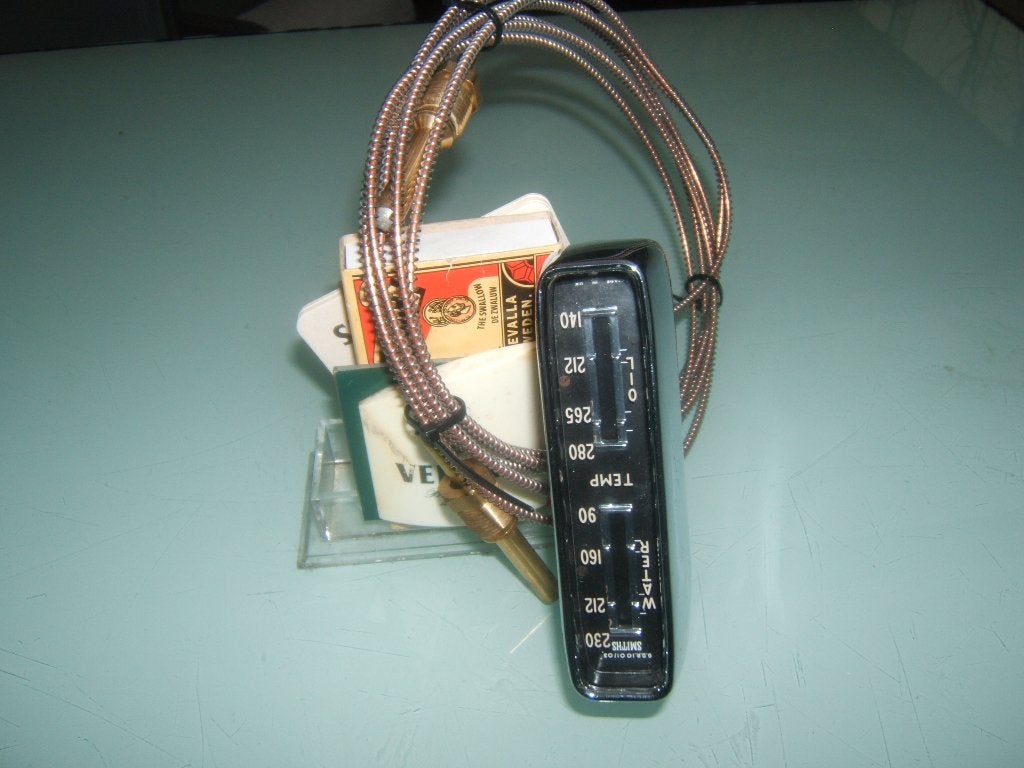 Volvo P 1800 S onderdelen olie en water tempratuur meter., Ophalen, Gebruikt, Volvo
