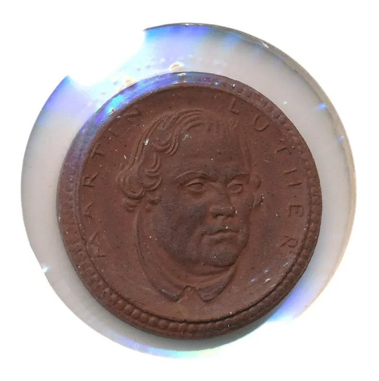Eisenach (Duitsland) 1 Mark 1921 Martin Luther – porseleinen
