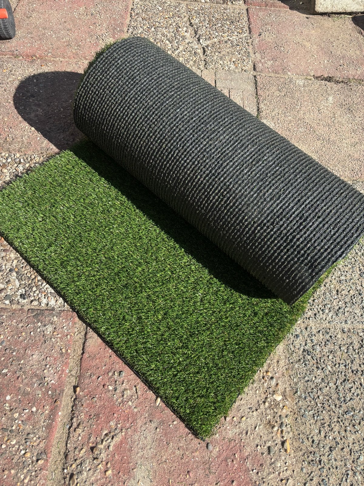 Strook kunstgras / knuffelgras - 4,9m x 0,67-0,84m, Tuin en Terras, Ophalen, Nieuw, Minder dan 10 m², Kunstgras