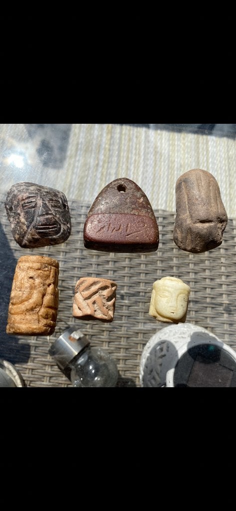Ancient lot stenen kralen beads 1., Antiek en Kunst, Antiek | Kleding en Accessoires, Verzenden, Onbekend
