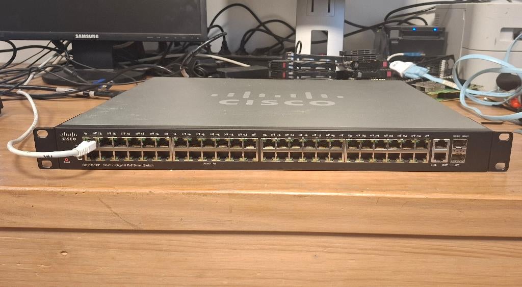 Cisco SG250-50P K9 v03 Gigabit PoE+ managed smart switch, Cisco, Cisco, Cisco, Refurbished
