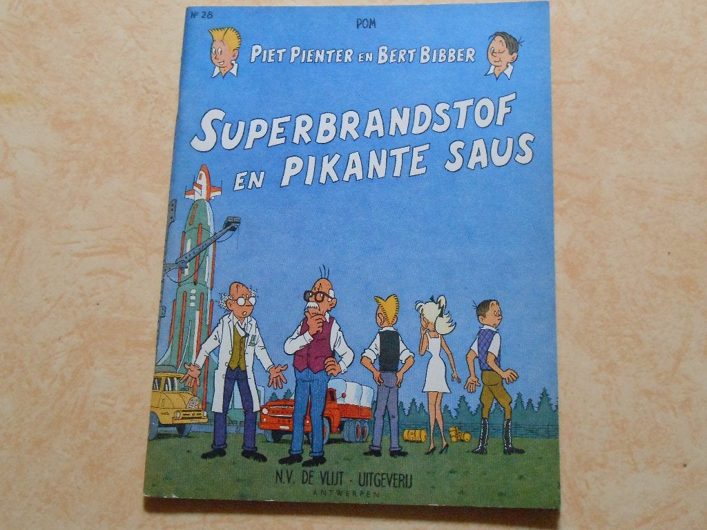 piet pienter en bert bibber 28 Superbrandstof en pikante sau, Boeken, Stripboeken, Eén stripboek, Ophalen of Verzenden, Zo goed als nieuw
