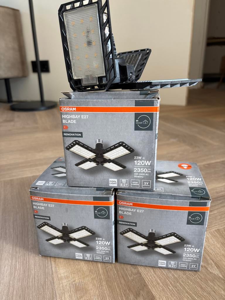OSRAM HIGHBAY E27 BLADE LED Lamp - 23W (120W equivalent), Doe-het-zelf en Verbouw, Bouwverlichting, Ophalen of Verzenden, Zo goed als nieuw