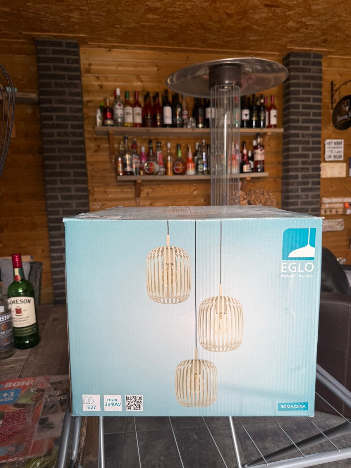 Mooie zand/beige gekleurde hanglampen (nieuw), Ophalen, Nieuw, E27 (groot)