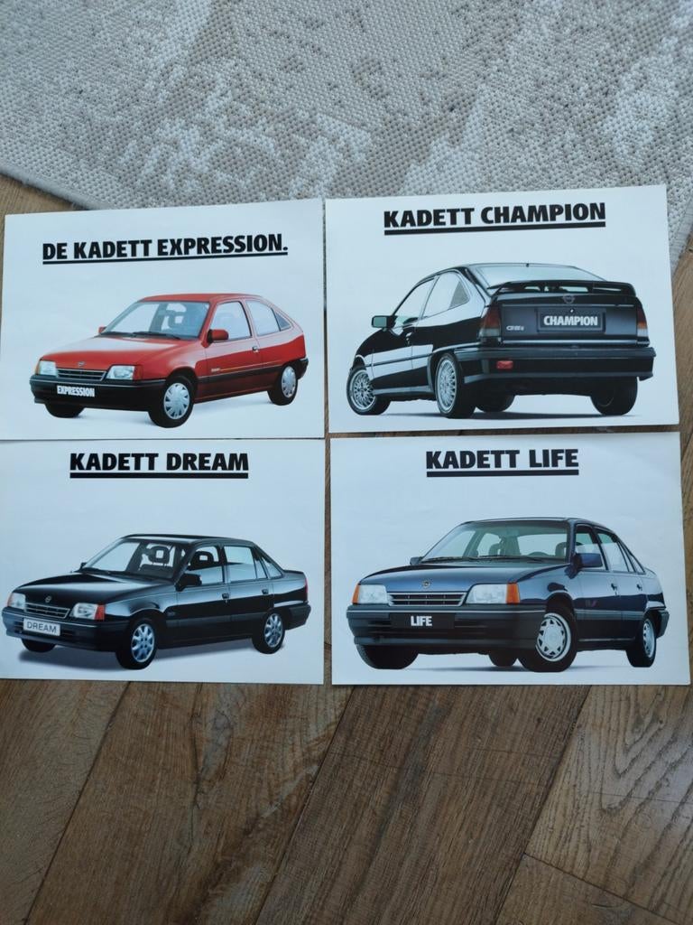 Opel Kadett flyers 1989, expression, champion, life, dream, Opel, Zo goed als nieuw, Opel, Ophalen of Verzenden