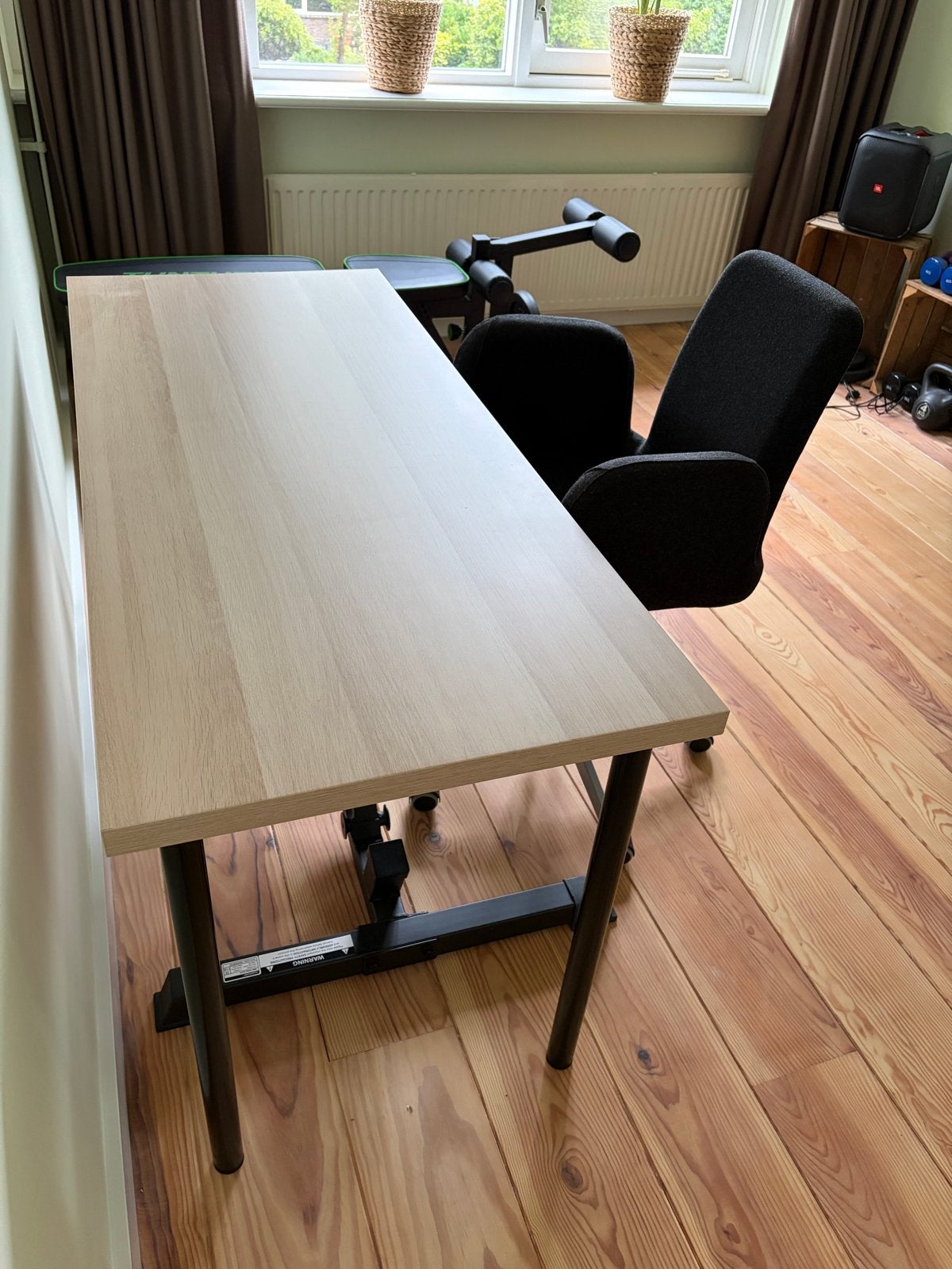 Ikea bureautoel en bureau, Ophalen, Overige typen, Gebruikt, Hout