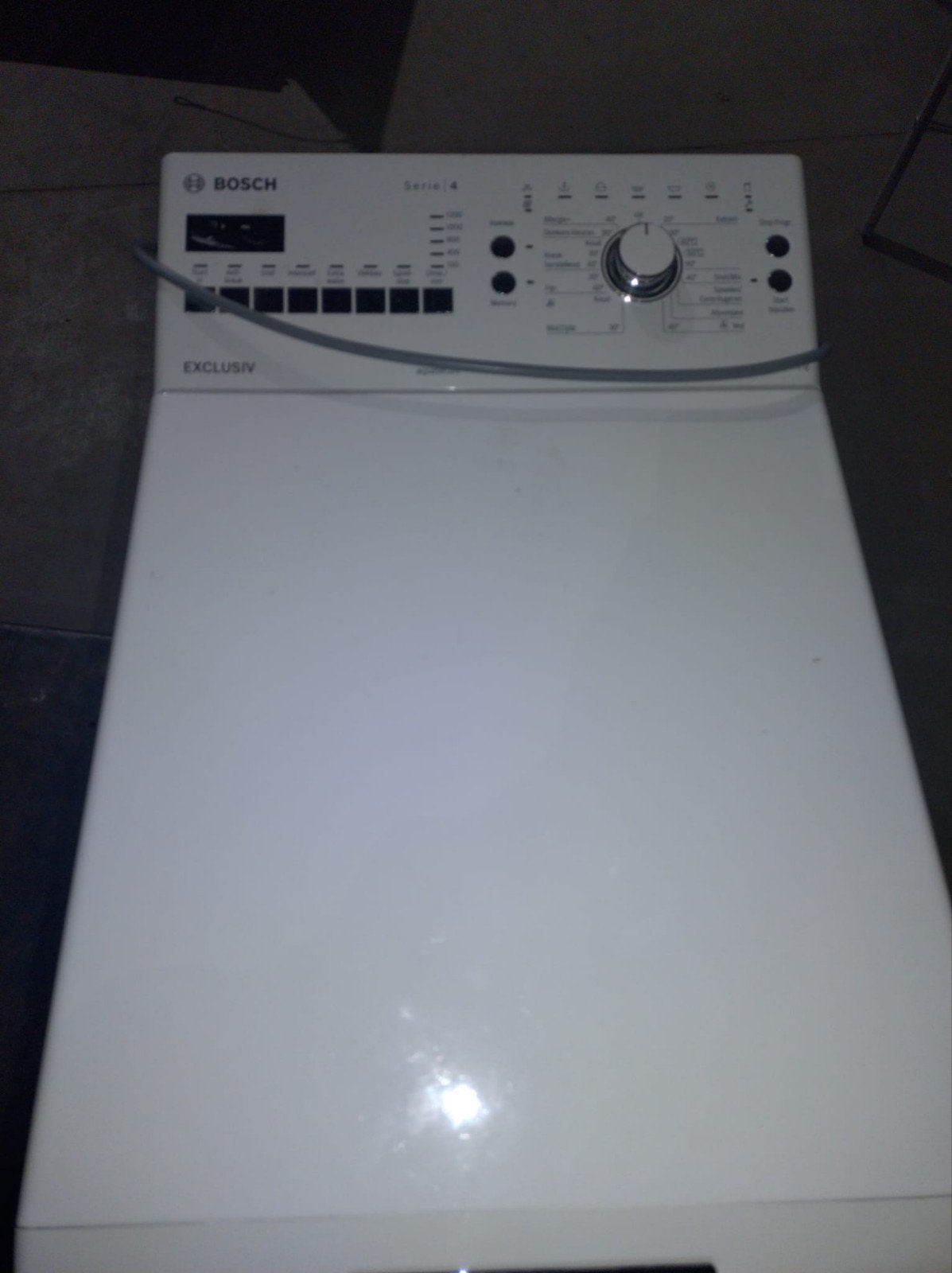 Bosch bovenlader wasmachine, Witgoed en Apparatuur, Wasmachines, Ophalen, 1200 tot 1600 toeren, Gebruikt, 4 tot 6 kg