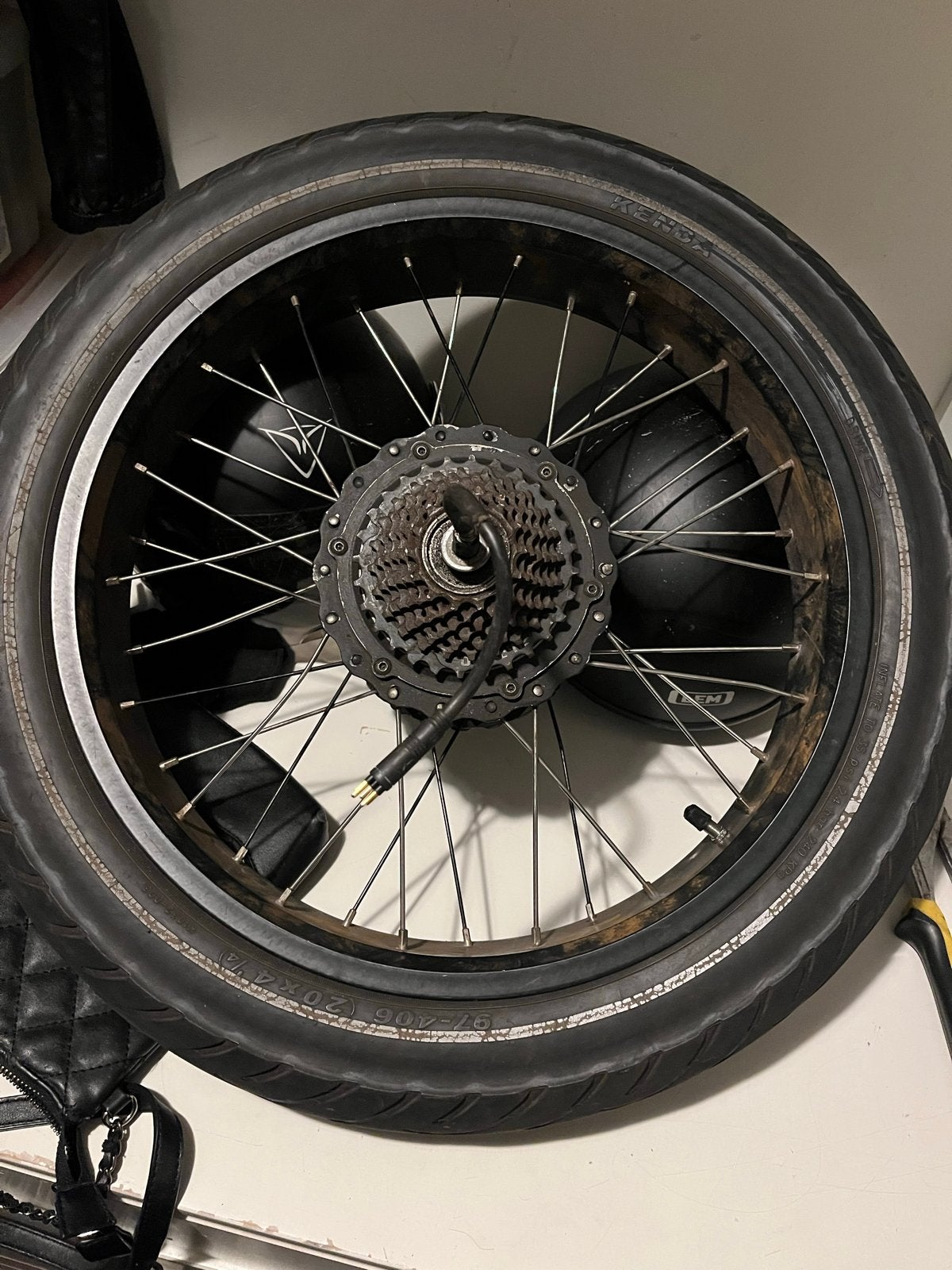 Achter wiel/ motor knaap, Gebruikt, Aluminium, Ophalen, Elektrische fiets