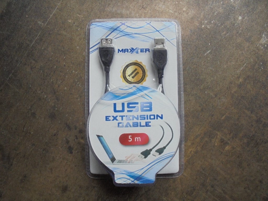 USB Extension Cable Maxxter (zie foto's), Ophalen of Verzenden, Nieuw